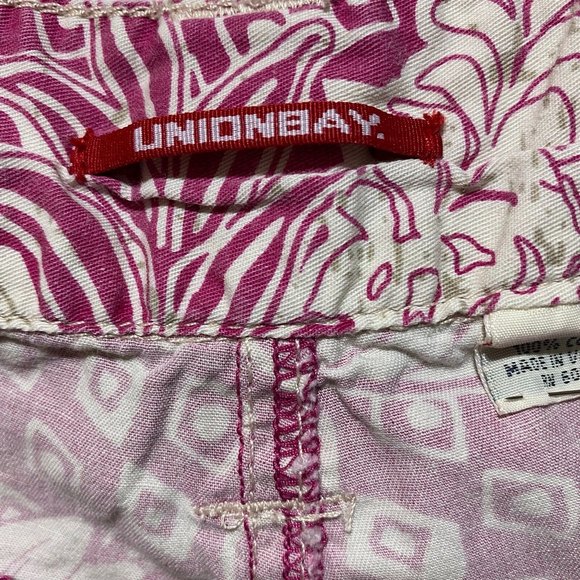 Union Bay Jeans Floral Shorts Size 1 Pink Cream - Picture 9 of 10